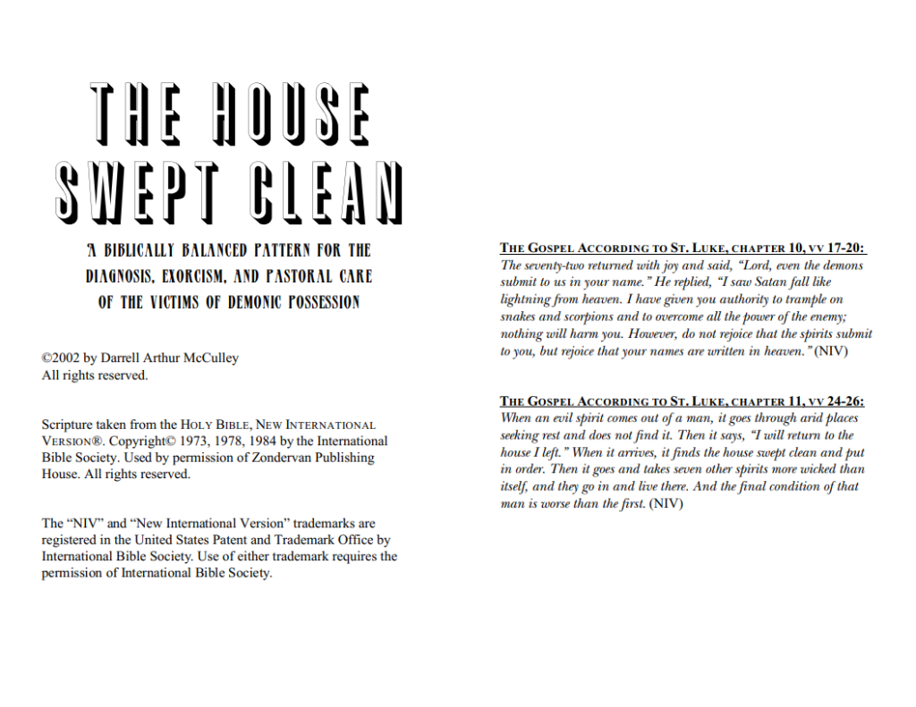 The House Swept Clean